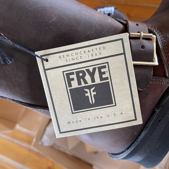 Brand New FRYE Women’s Engineer 12” R Leather Boots Buckle Size 6.5 Gaucho 77400 - Picture 10 of 13